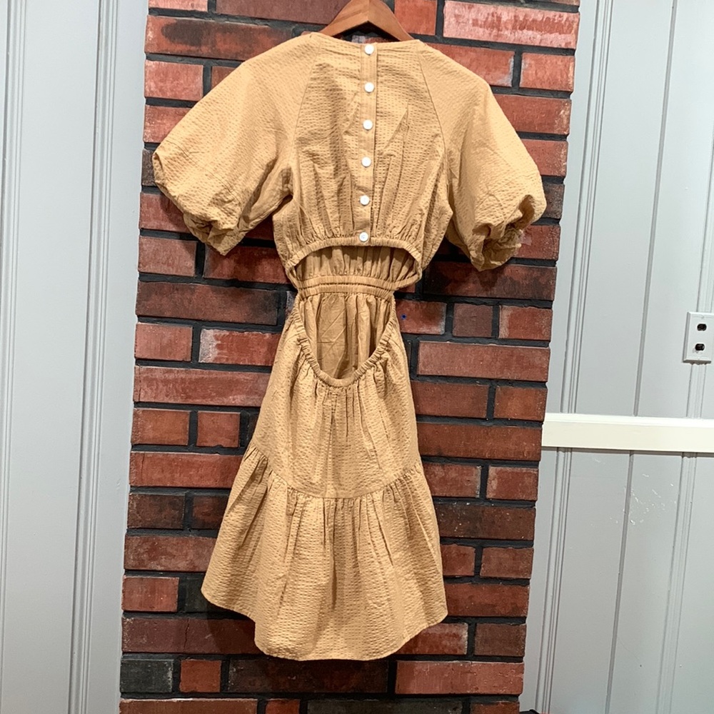 ๐HP๐Madewell Puff-Sleeve Cutout Dress - Picture 5 of 16